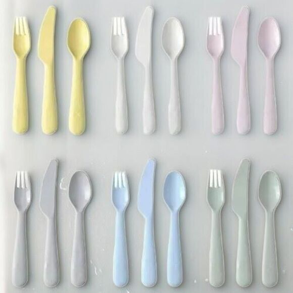 IKEA KALAS Kids Flatware Set - Mixed Colors/18-Piece - Picture 4 of 5